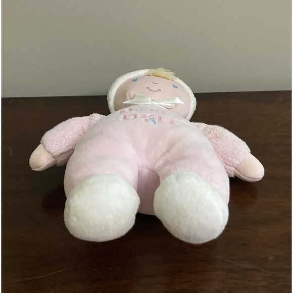 Soft Dreams My First Doll Plush Pink Doll Rattle Plush 9 Inches - Picture 6 of 11